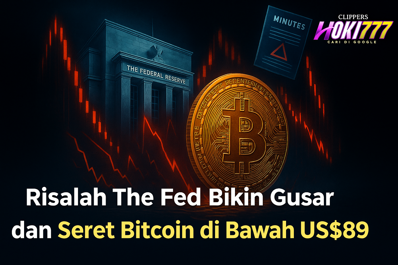 Fed Picu Guncangan Pasar, Bitcoin Merosot ke Bawah US$ 89.000